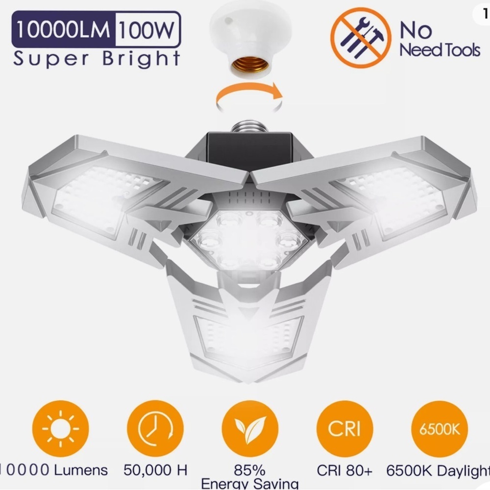 Cacagoo LED Garage Light NIB (sealed)